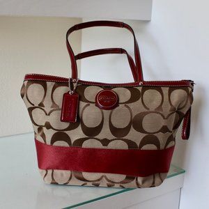 Coach Brown/Red Handbag